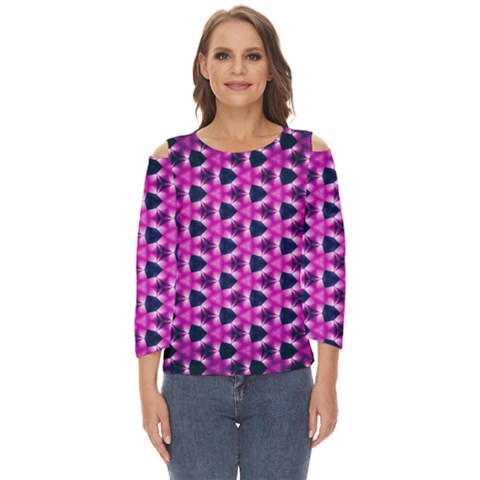 Digital Art Artwork Abstract Cut Out Wide Sleeve Top by Ndabl3x
