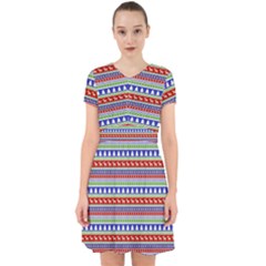 Christmas Color Stripes Pattern Adorable In Chiffon Dress by Ndabl3x