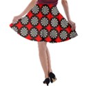 Dart Board Target Game A-line Skater Skirt View2