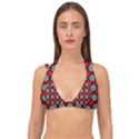 Dart Board Target Game Double Strap Halter Bikini Top View1