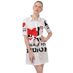 I Love Chocolate Donut Belted Shirt Dress by ilovewhateva