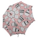 Cute Cats Cartoon Seamless-pattern Hook Handle Umbrellas (Medium) View2