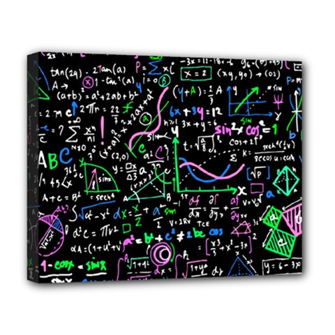 Math-linear-mathematics-education-circle-background Deluxe Canvas 20  X 16  (stretched) by Vaneshart