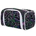 Math-linear-mathematics-education-circle-background Toiletries Pouch View1