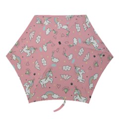 Cute-unicorn-seamless-pattern Mini Folding Umbrellas by Vaneshart