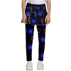 Background Pattern Graphic Kids  Skirted Pants by Vaneshop