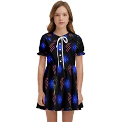 Background Pattern Graphic Kids  Sweet Collar Dress by Vaneshop