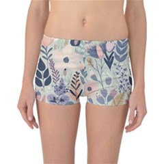 Flower Floral Pastel Reversible Boyleg Bikini Bottoms by Vaneshop