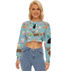 Chihuahua Bubble Kawaii Boba Tea Cute Dog Lightweight Long Sleeve Sweatshirt by Wav3s