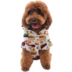 Seamless Pattern Hand Drawing Cartoon Dessert And Cake Dog Coat by Wav3s