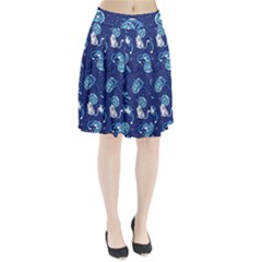 Cat Spacesuit Space Suit Astronaut Pattern Pleated Skirt by Wav3s