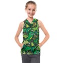 Dino Kawaii Kids  Sleeveless Hoodie View1