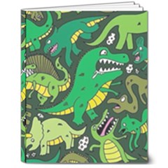 Dino Kawaii 8  X 10  Hardcover Notebook by Wav3s