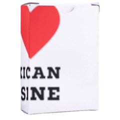 I Love Mexican Cuisine Playing Cards Single Design (rectangle) With Custom Box by ilovewhateva