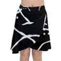 Mazipoodles In The Frame - Black White Chiffon Wrap Front Skirt View1
