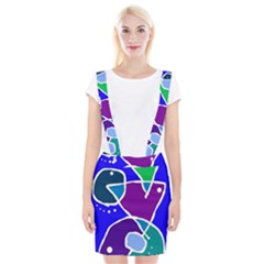 Mazipoodles In The Frame - Balanced Meal 2 Braces Suspender Skirt by Mazipoodles