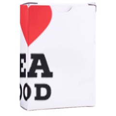 I Love Sea Food Playing Cards Single Design (rectangle) With Custom Box by ilovewhateva