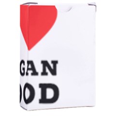 I Love Vegan Food  Playing Cards Single Design (rectangle) With Custom Box by ilovewhateva