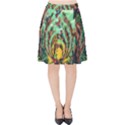 Monkey Tiger Bird Parrot Forest Jungle Style Velvet High Waist Skirt View1