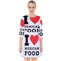 I Love Mexican Food Smock Dress by ilovewhateva