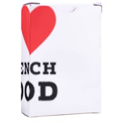 I Love French Food Playing Cards Single Design (rectangle) With Custom Box by ilovewhateva