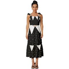Wednesday Addams Tie-strap Tiered Midi Chiffon Dress by Fundigitalart234