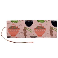 Japanese Street Food Soba Noodle In Bowl Roll Up Canvas Pencil Holder (m) by Cowasu