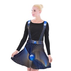 Abstract Background Pattern Suspender Skater Skirt by Cowasu