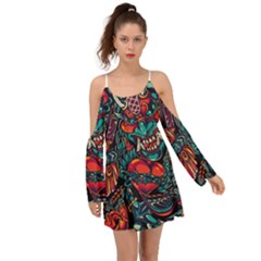 Japanese Graffiti Boho Dress by Cowasu
