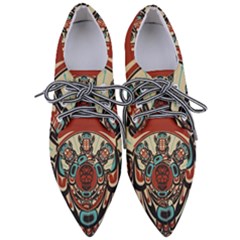 Skull Grateful Dead Phone Gratefuldead Pointed Oxford Shoes by Cowasu
