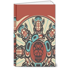 Skull Grateful Dead Phone Gratefuldead 8  X 10  Hardcover Notebook by Cowasu