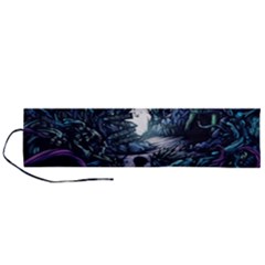 Horror Psychedelic Art Roll Up Canvas Pencil Holder (l) by Cowasu