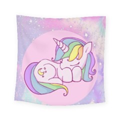 Unicorn Stitch Square Tapestry (small) by Bangk1t