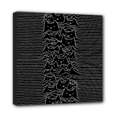 Kitty Cat Art Division Mini Canvas 8  X 8  (stretched) by Bangk1t