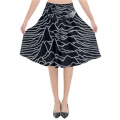 Ship Division Flared Midi Skirt by Bangk1t