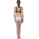 Circuit Hexagonal Geometric Pattern Background Pattern Classic Banded Bikini Top View2