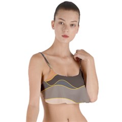 Boho Bohemian Hills Nature Drawing Layered Top Bikini Top  by Ndabl3x