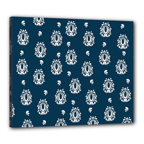 Pattern Baroque Art Drawing Canvas 24  X 20  (stretched) by Ndabl3x