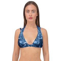 Nature Winter Cold Snow Landscape Double Strap Halter Bikini Top by Ndabl3x