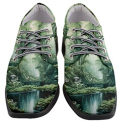 River Forest Wood Nature Women Heeled Oxford Shoes by Ndabl3x