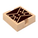 Rebel flag  Bamboo Coaster Set View2