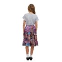 Moscow Kremlin Saint Basils Cathedral Architecture  Building Cityscape Night Fireworks Kids  Ruffle Flared Wrap Midi Skirt View4