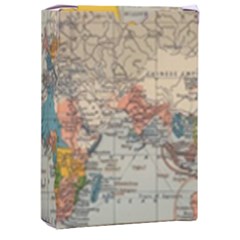 Vintage World Map Playing Cards Single Design (rectangle) With Custom Box by Cowasu