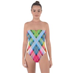 Graphics Colorful Colors Wallpaper Graphic Design Tie Back One Piece Swimsuit by Amaryn4rt