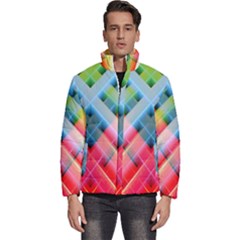 Graphics Colorful Colors Wallpaper Graphic Design Men s Puffer Bubble Jacket Coat by Amaryn4rt
