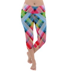 Graphics Colorful Colors Wallpaper Graphic Design Lightweight Velour Capri Yoga Leggings by Amaryn4rt