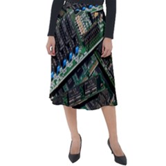 Computer Ram Tech - Classic Velour Midi Skirt  by Amaryn4rt
