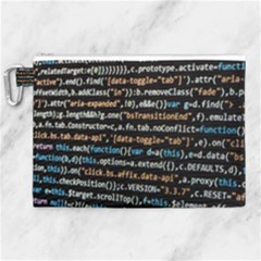 Close Up Code Coding Computer Canvas Cosmetic Bag (xl) by Amaryn4rt