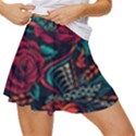 Vintage Flash Tattoos Designs Seamless Pattern Women s Skort View3