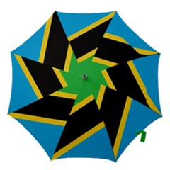 Flag Of Tanzania Hook Handle Umbrellas (large) by Amaryn4rt